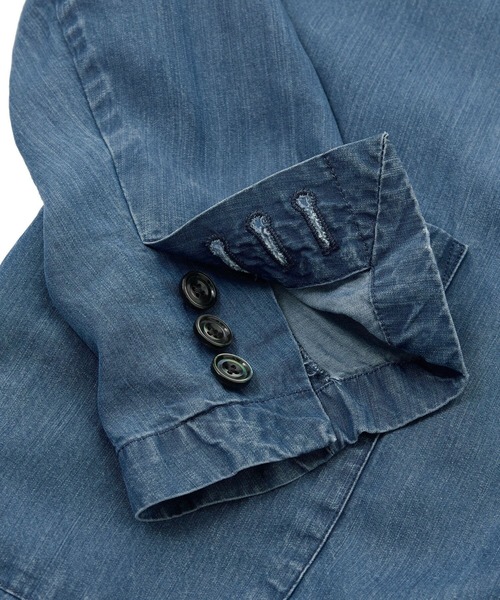 MEN'S BIGI(メンズビギ)の「テンセルダンガリーテーラードジャケット(テーラードジャケット・メンズ・ブラック/ブルー・04/03/02)」の13枚目の写真