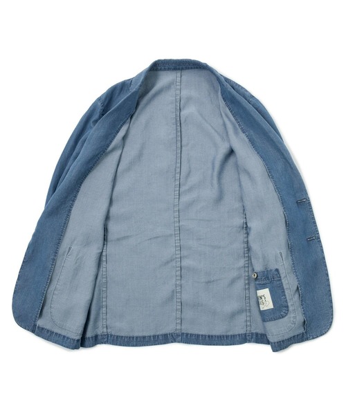MEN'S BIGI(メンズビギ)の「テンセルダンガリーテーラードジャケット(テーラードジャケット・メンズ・ブラック/ブルー・04/03/02)」の15枚目の写真