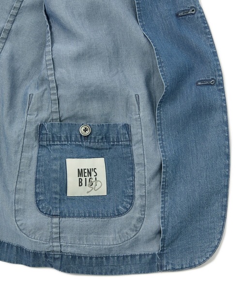 MEN'S BIGI(メンズビギ)の「テンセルダンガリーテーラードジャケット(テーラードジャケット・メンズ・ブラック/ブルー・04/03/02)」の16枚目の写真