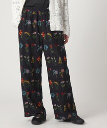 CITEN（シテン）の「＜CITEN＞ブロックフラワーシシュウイージーパンツ（その他パンツ）」