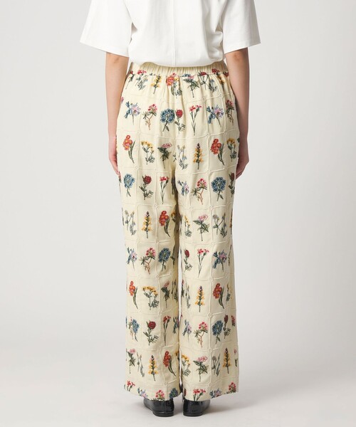 CITEN(シテン)の「<CITEN>ブロックフラワーシシュウイージーパンツ(その他パンツ・レディース・オフホワイト/ブラック/ライトブルー・M/S)」の6枚目の写真