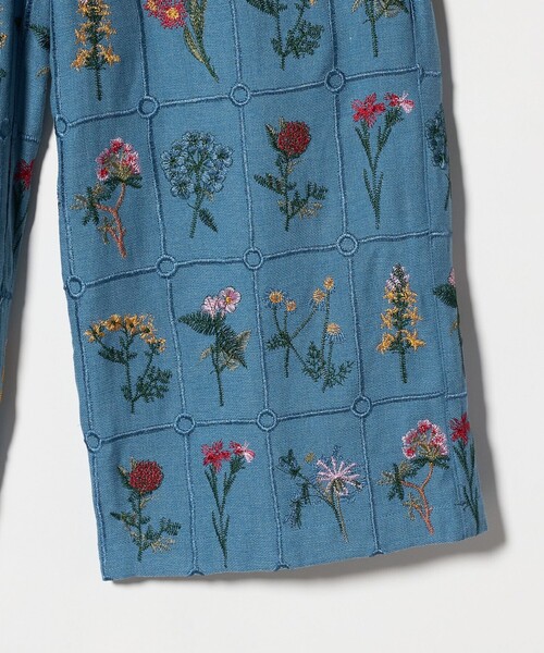 CITEN(シテン)の「<CITEN>ブロックフラワーシシュウイージーパンツ(その他パンツ・レディース・オフホワイト/ブラック/ライトブルー・M/S)」の12枚目の写真