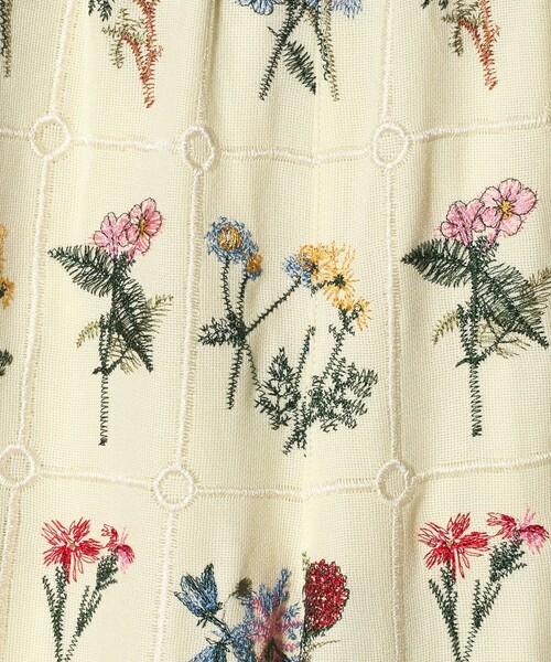 CITEN(シテン)の「<CITEN>ブロックフラワーシシュウイージーパンツ(その他パンツ・レディース・オフホワイト/ブラック/ライトブルー・M/S)」の18枚目の写真