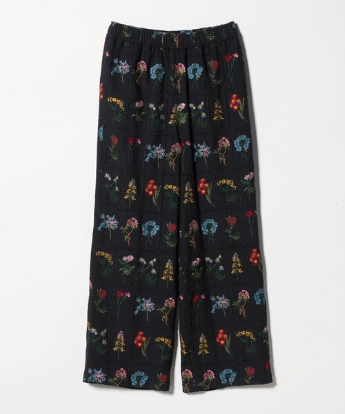 CITEN(シテン)の「<CITEN>ブロックフラワーシシュウイージーパンツ(その他パンツ・レディース・オフホワイト/ブラック/ライトブルー・M/S)」の20枚目の写真