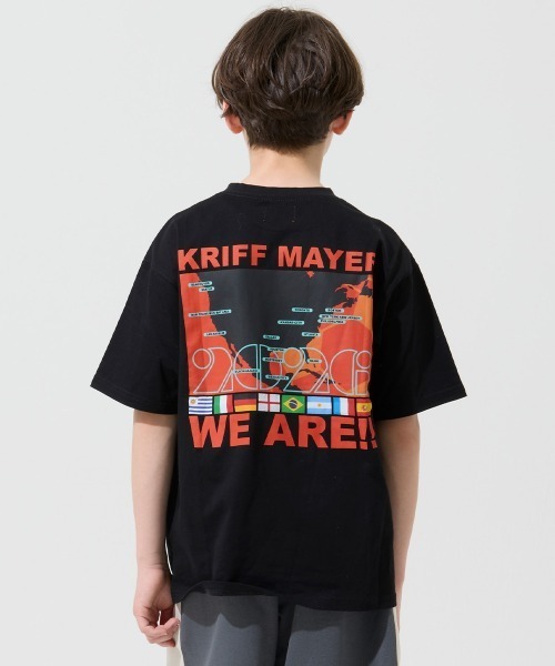 KRIFF MAYER Kid's Collection(クリフメイヤーキッズコレクション)の「【綿100%】天竺プリントT(サッカー)(Tシャツ/カットソー・キッズ・オフホワイト/ブラック/ブルー/グリーン・130/120/170/160/150/140)」の2枚目の写真
