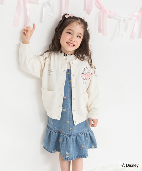BRANSHES（ブランシェス）の「【Disney / ディズニー】おしゃれキャット / マリー / カーディガン（カーディガン/ボレロ・キッズ・ネイビー/アイボリー・80/110/120/130/90/100）」の5枚目の写真