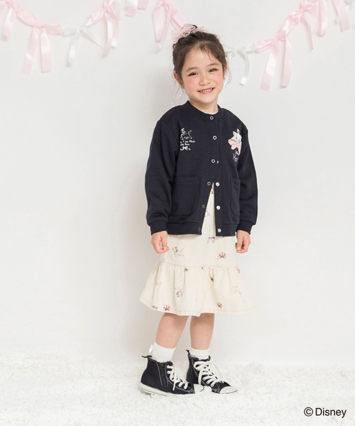 BRANSHES（ブランシェス）の「【Disney / ディズニー】おしゃれキャット / マリー / カーディガン（カーディガン/ボレロ・キッズ・ネイビー/アイボリー・80/110/120/130/90/100）」の9枚目の写真