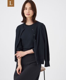 【L】【ウォッシャブル】SPANGLE KNITカーディガン