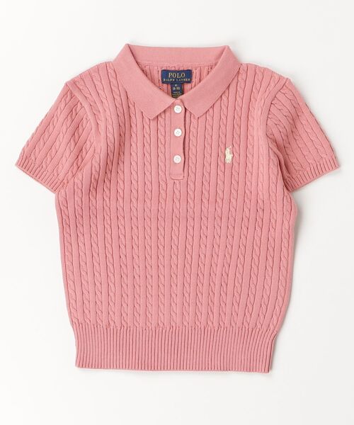 ミニケーブル コットン ポロ セーター（ニット/セーター）｜POLO RALPH