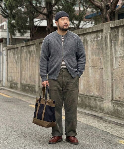 UNDEROFF(アンダーオフ)の「クロップニットジップアップカーディガングレー(カーディガン/ボレロ・メンズ・グレー・MEDIUM/LARGE/X-LARGE)」の10枚目の写真