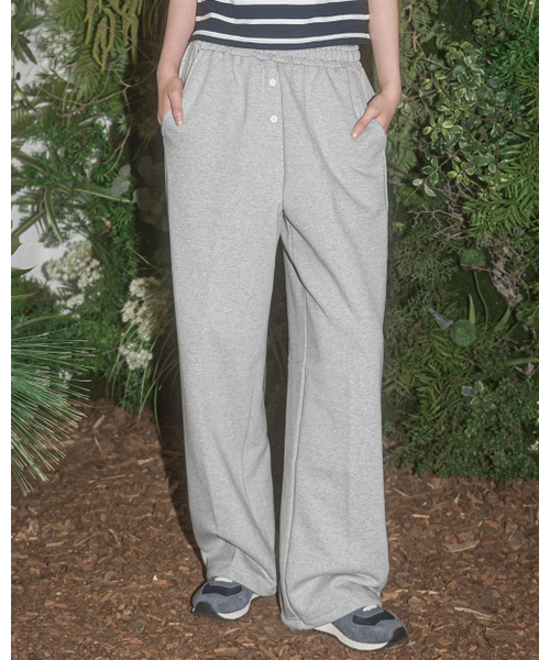 HAVISM(ヘビズム)の「ウエストコントラスト2WAYスウェットパンツ(グレー)(スウェットパンツ・レディース・その他・ONE SIZE)」の1枚目の写真