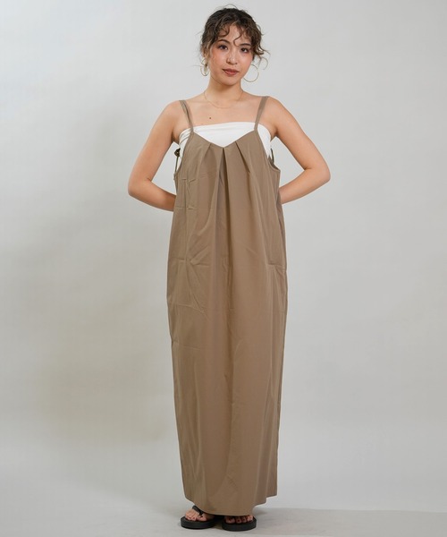RIKKA FEMME（リッカファム）の「RIKKA FEMME/リッカファム ワンピース キャミワンピ マキシ丈 RF6S-1404（ワンピース・レディース・ブラウン/ブラック/カーキ・FREE）」の13枚目の写真