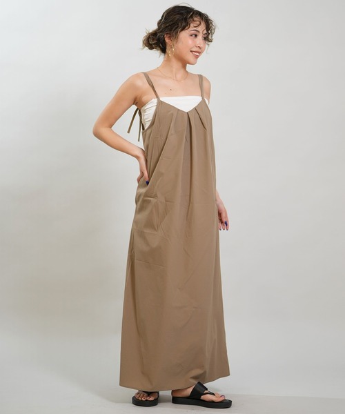 RIKKA FEMME（リッカファム）の「RIKKA FEMME/リッカファム ワンピース キャミワンピ マキシ丈 RF6S-1404（ワンピース・レディース・ブラウン/ブラック/カーキ・FREE）」の15枚目の写真