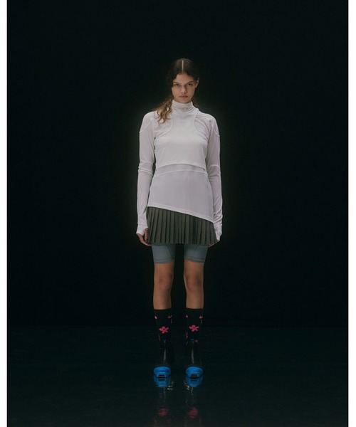 F/CE. (エフシーイー)の「F/CE. LONG SLEEVE BASE TOP / エフシーイー ロングスリーブ ベース トップ(Tシャツ/カットソー・レディース・ホワイト/ブラック/グレー・SMALL)」の2枚目の写真