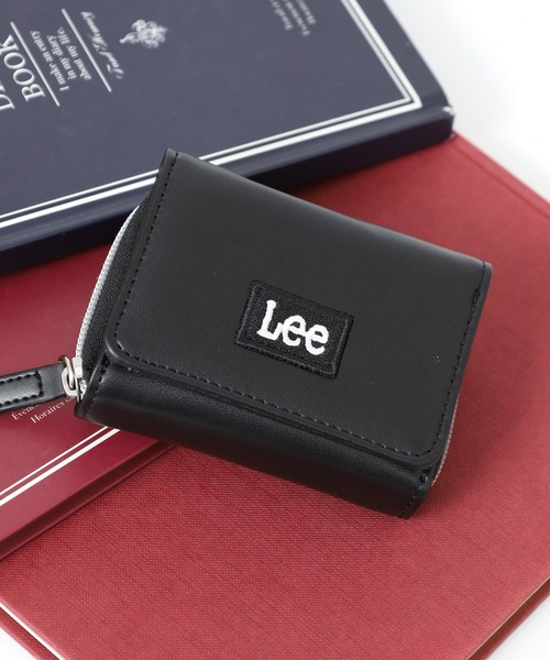 Lee(リー)の「Lee合皮ロゴ刺繍ミニ財布(財布・メンズ・ホワイト/ブラック・FREE)」の2枚目の写真