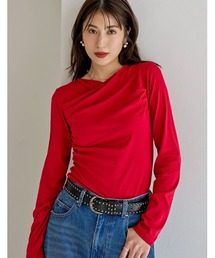 [2026S/S COLLECTION]アンチピリングカシュクールドレープトップス