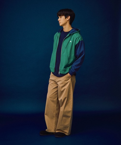 POLO BCS（ポロ ビーシーエス）の「【POLO British Country Spirit】ジップアップパーカー（パーカー・メンズ・グレー/グリーン・LARGE/MEDIUM）」の3枚目の写真