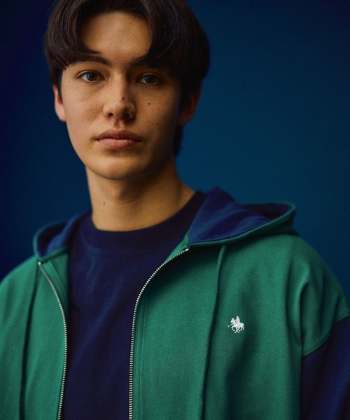 POLO BCS（ポロ ビーシーエス）の「【POLO British Country Spirit】ジップアップパーカー（パーカー・メンズ・グレー/グリーン・LARGE/MEDIUM）」の12枚目の写真