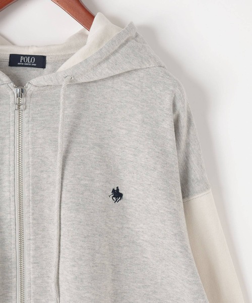 POLO BCS（ポロ ビーシーエス）の「【POLO British Country Spirit】ジップアップパーカー（パーカー・メンズ・グレー/グリーン・LARGE/MEDIUM）」の21枚目の写真