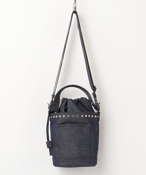 Mackintosh(マッキントッシュ)の「ANNAN BUCKET STUDS DNM(ショルダーバッグ・レディース・ネイビー・FREE)」の9枚目の写真