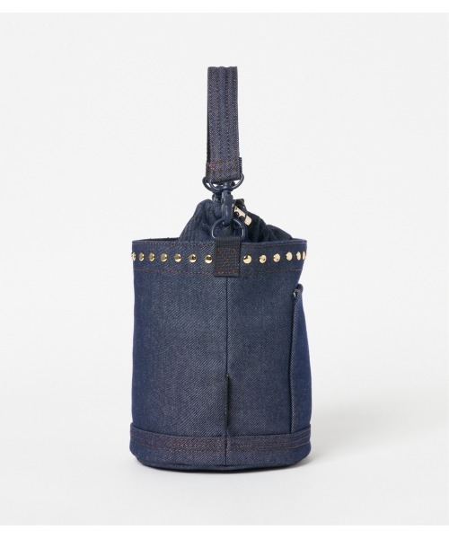 Mackintosh(マッキントッシュ)の「ANNAN BUCKET STUDS DNM(ショルダーバッグ・レディース・ネイビー・FREE)」の4枚目の写真