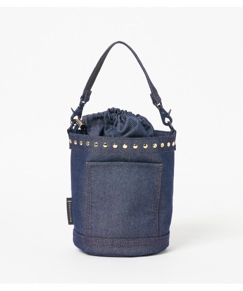 Mackintosh(マッキントッシュ)の「ANNAN BUCKET STUDS DNM(ショルダーバッグ・レディース・ネイビー・FREE)」の3枚目の写真