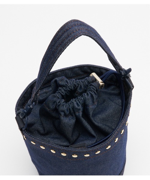 Mackintosh(マッキントッシュ)の「ANNAN BUCKET STUDS DNM(ショルダーバッグ・レディース・ネイビー・FREE)」の6枚目の写真