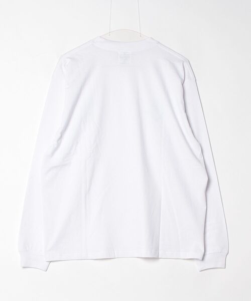 GOAT（ゴート）の「［GOAT］× [uesatsu] FOILED FLOWER LOGO LONG SLEEVE TEE（Tシャツ/カットソー・メンズ・ホワイト・S/L/M）」の6枚目の写真
