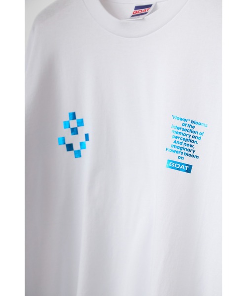 GOAT（ゴート）の「［GOAT］× [uesatsu] FOILED FLOWER LOGO LONG SLEEVE TEE（Tシャツ/カットソー・メンズ・ホワイト・S/L/M）」の2枚目の写真