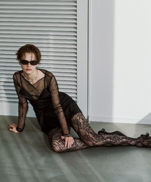 JOSE MOON（ジョゼムーン）の「DRAPE MINI DRESS/ドレープミニドレス（ドレス・レディース・ブラック/チャコールグレー・38/36）」の10枚目の写真