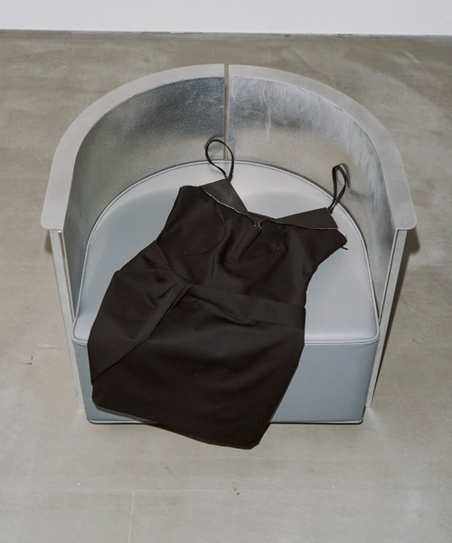 JOSE MOON（ジョゼムーン）の「DRAPE MINI DRESS/ドレープミニドレス（ドレス・レディース・ブラック/チャコールグレー・38/36）」の16枚目の写真