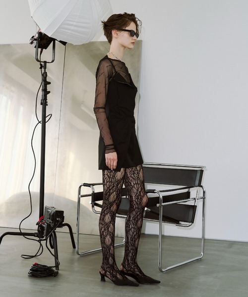 JOSE MOON（ジョゼムーン）の「DRAPE MINI DRESS/ドレープミニドレス（ドレス・レディース・ブラック/チャコールグレー・38/36）」の9枚目の写真