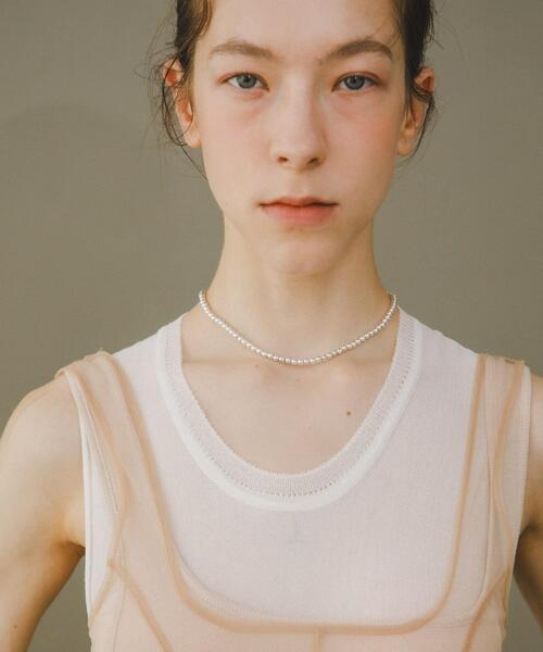 URBAN RESEARCH(アーバンリサーチ)の「decor『デコール』 HEMATITE 4MM BALL CHOKER(ネックレス・レディース・シルバー・-)」の12枚目の写真