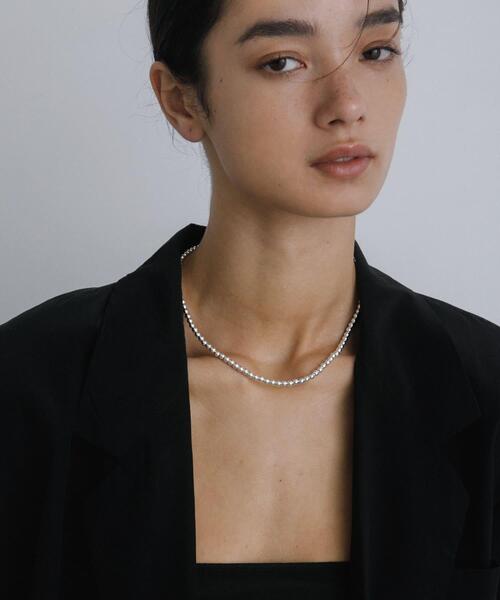 URBAN RESEARCH(アーバンリサーチ)の「decor『デコール』 HEMATITE 4MM BALL CHOKER(ネックレス・レディース・シルバー・-)」の11枚目の写真