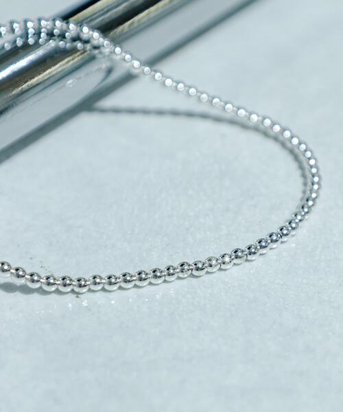 URBAN RESEARCH(アーバンリサーチ)の「decor『デコール』 HEMATITE 4MM BALL CHOKER(ネックレス・レディース・シルバー・-)」の6枚目の写真