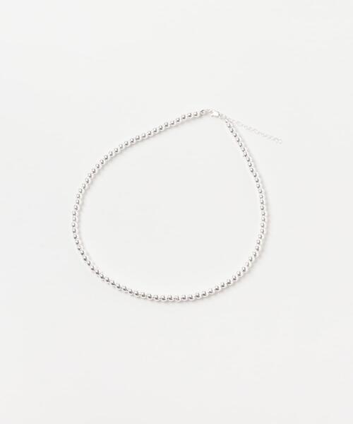 URBAN RESEARCH(アーバンリサーチ)の「decor『デコール』 HEMATITE 4MM BALL CHOKER(ネックレス・レディース・シルバー・-)」の5枚目の写真
