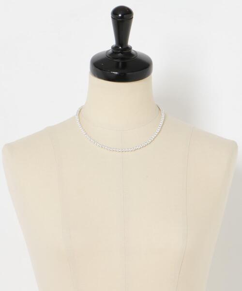 URBAN RESEARCH(アーバンリサーチ)の「decor『デコール』 HEMATITE 4MM BALL CHOKER(ネックレス・レディース・シルバー・-)」の4枚目の写真