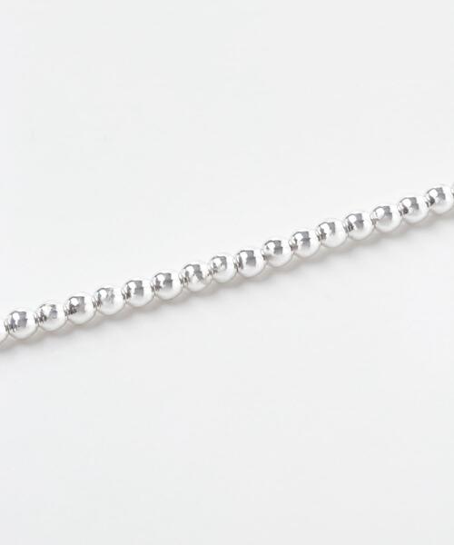 URBAN RESEARCH(アーバンリサーチ)の「decor『デコール』 HEMATITE 4MM BALL CHOKER(ネックレス・レディース・シルバー・-)」の3枚目の写真