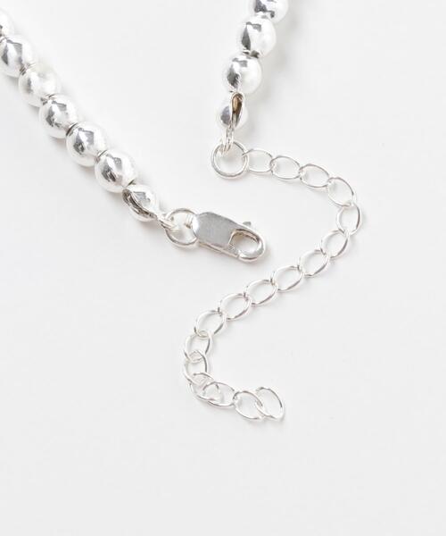 URBAN RESEARCH(アーバンリサーチ)の「decor『デコール』 HEMATITE 4MM BALL CHOKER(ネックレス・レディース・シルバー・-)」の2枚目の写真