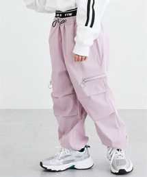 QUNTSTYLE（キュントスタイル）の「ソフトツイルロゴゴムカーゴパンツ（カーゴパンツ）」