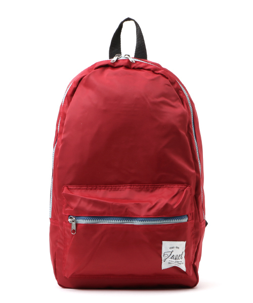 LuuNa(ルーナ)の「カラフル ナイロン ファスナー 配色 リュック バックパック デイパック(バックパック/リュック・レディース・ブラック/ネイビー/ホワイト/ピンク/レッド・FREE)」の5枚目の写真