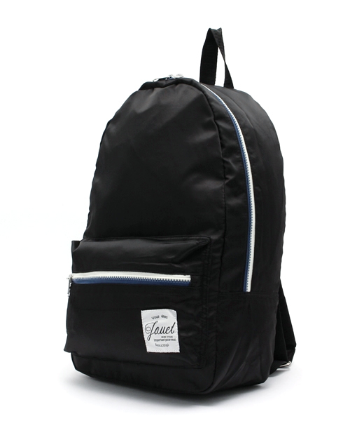 LuuNa(ルーナ)の「カラフル ナイロン ファスナー 配色 リュック バックパック デイパック(バックパック/リュック・レディース・ブラック/ネイビー/ホワイト/ピンク/レッド・FREE)」の6枚目の写真