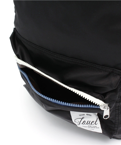 LuuNa(ルーナ)の「カラフル ナイロン ファスナー 配色 リュック バックパック デイパック(バックパック/リュック・レディース・ブラック/ネイビー/ホワイト/ピンク/レッド・FREE)」の9枚目の写真