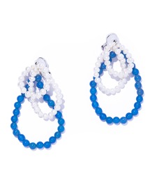 【IRIS 47】fabiana blue agate earring/ファビアナ ブルーアゲート イヤリング