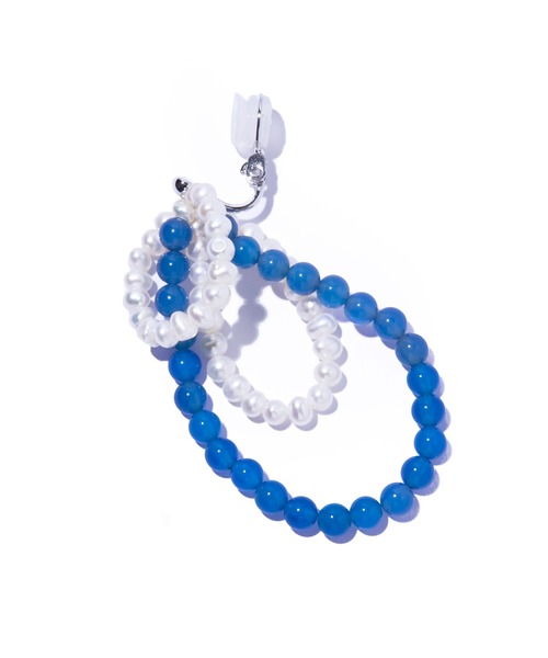 IRIS47(イリスフォーセブン)の「【IRIS 47】fabiana blue agate earring/ファビアナ ブルーアゲート イヤリング(イヤリング・レディース・ブルー・FREE)」の3枚目の写真