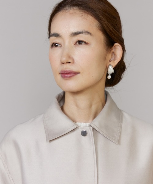 LE SOUK(ルスーク)の「オーバーサイズシャツジャケット(ブルゾン・レディース・サックスブルー/ベージュ・9号)」の20枚目の写真