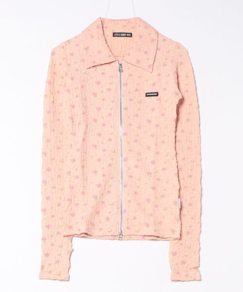 《Little Sunny Bite》floral zip up cardigan