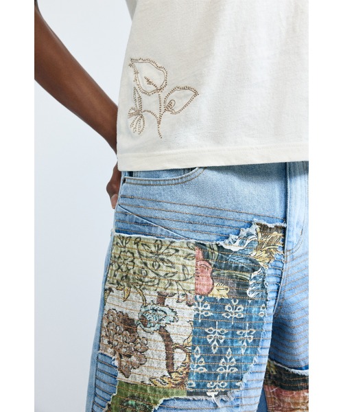 Desigual（デシグアル）の「マップ パッチプリント デニム バミューダ（デニムパンツ・メンズ・ブルー・L/M/S/XS/XXL/XL）」の5枚目の写真