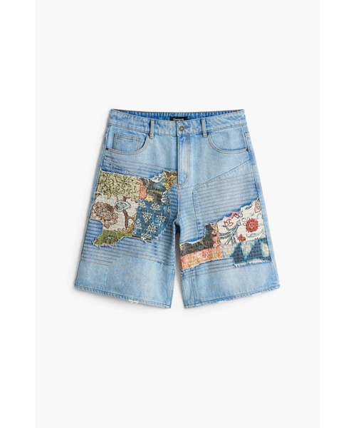 Desigual（デシグアル）の「マップ パッチプリント デニム バミューダ（デニムパンツ・メンズ・ブルー・L/M/S/XS/XXL/XL）」の8枚目の写真