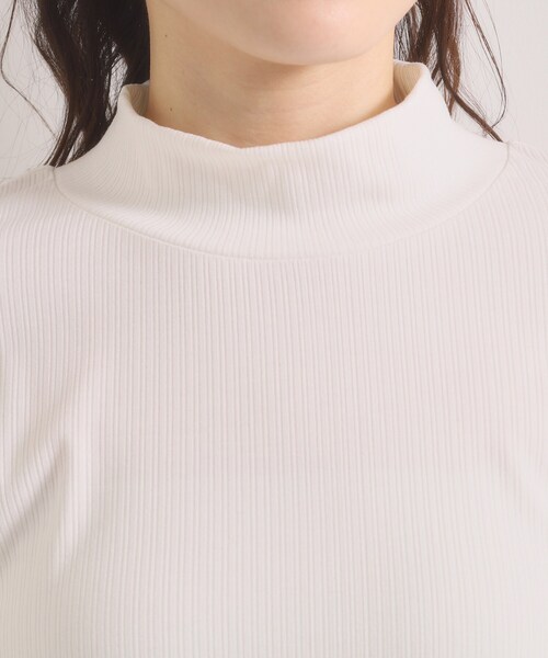 ITS'DEMO（イッツデモ）の「【手洗い可】袖シアー切替トップス（Tシャツ/カットソー・レディース・オフホワイト/ライトグレー/ブラック・00）」の19枚目の写真